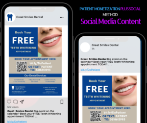 Patient Monetization Plus Social Media Content