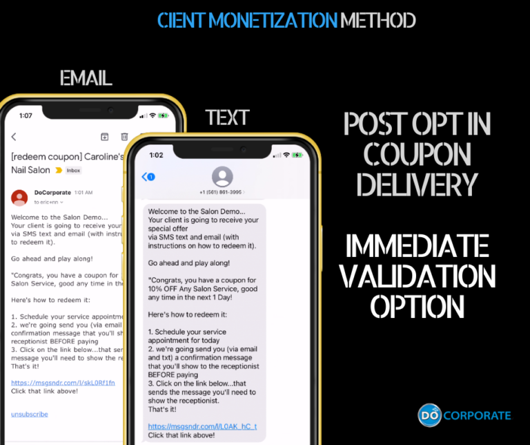 Salon Client Coupon Delivery