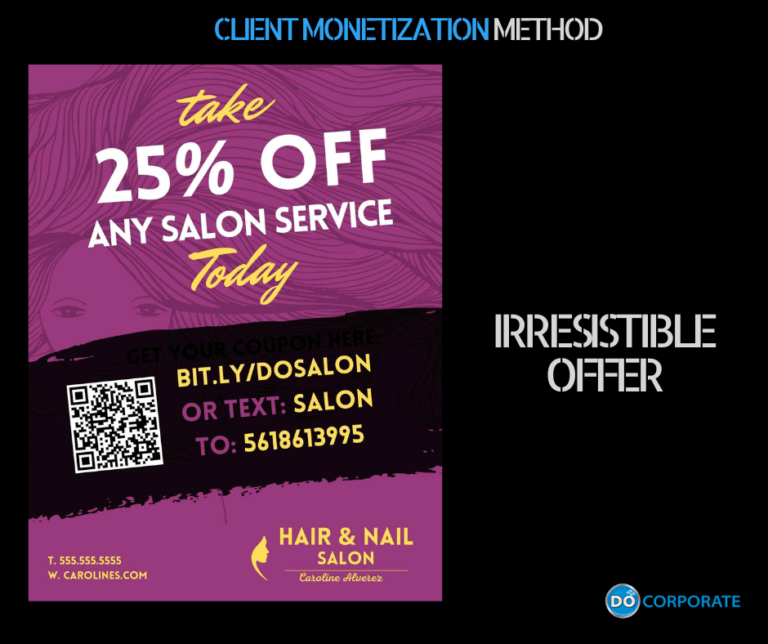 Salon Client Irresistible Offer